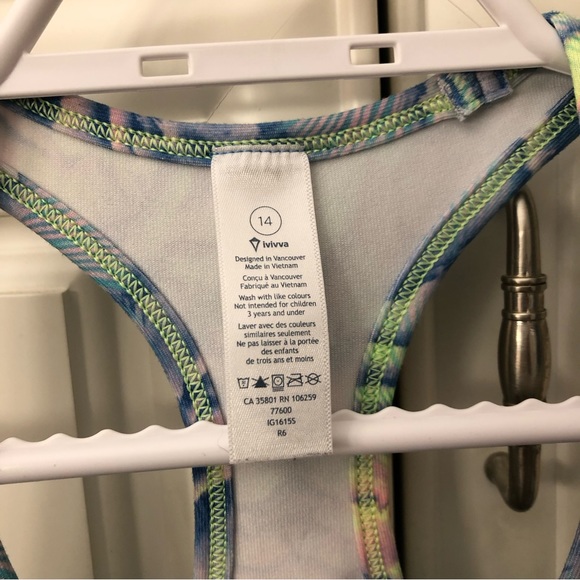 Ivivva by Lululemon girl’s tank top - Picture 9 of 9